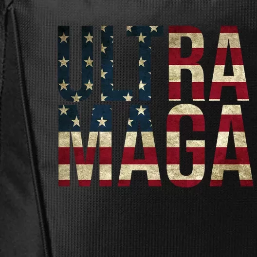 Ultra Maga USA Flag City Backpack