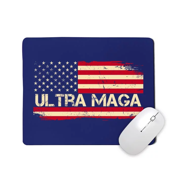 Ultra Maga Usa Vintage Flag Mousepad