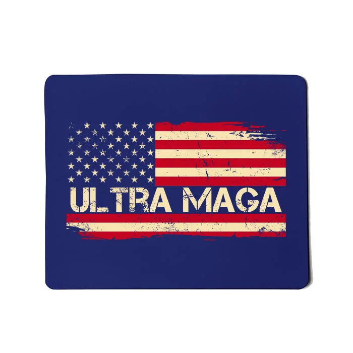 Ultra Maga Usa Vintage Flag Mousepad