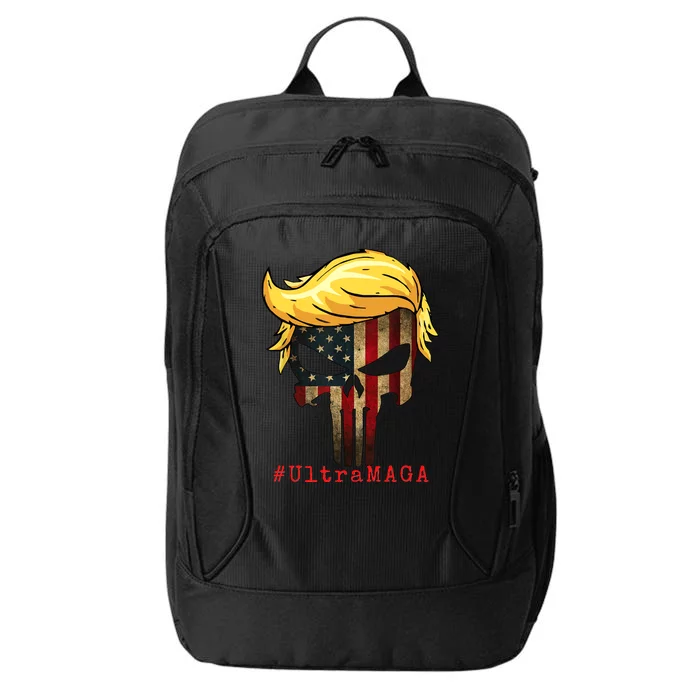 Ultra MAGA #UltraMAGA Punisher Trump City Backpack