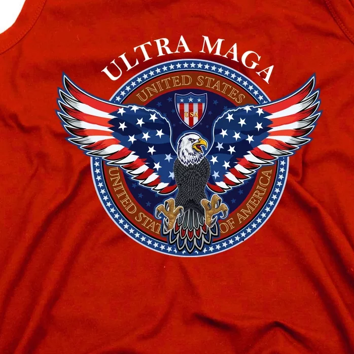 Ultra MAGA USA Eagle Crest Trump 2024 United States America Tank Top