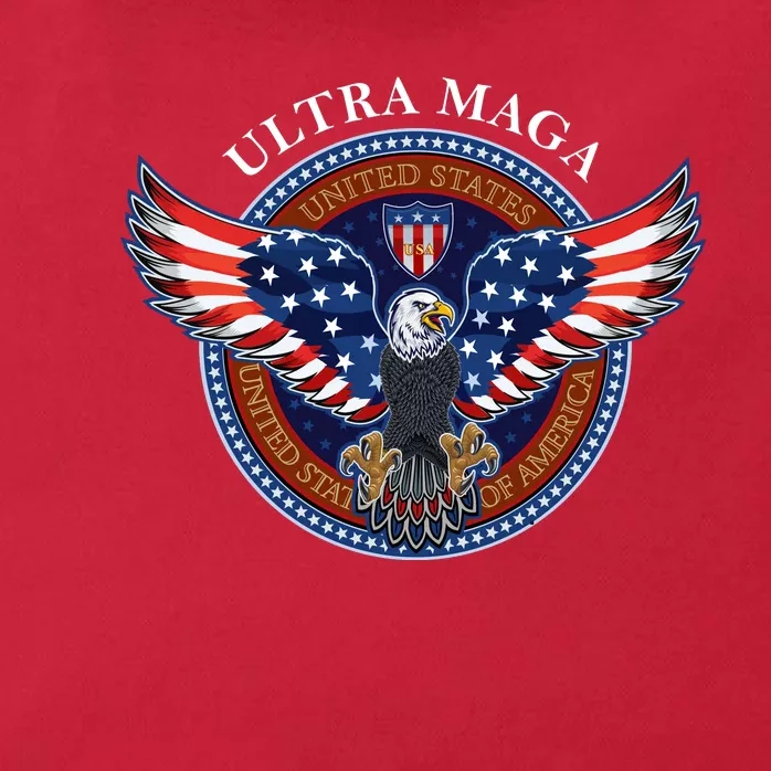 Ultra MAGA USA Eagle Crest Trump 2024 United States America Zip Tote Bag