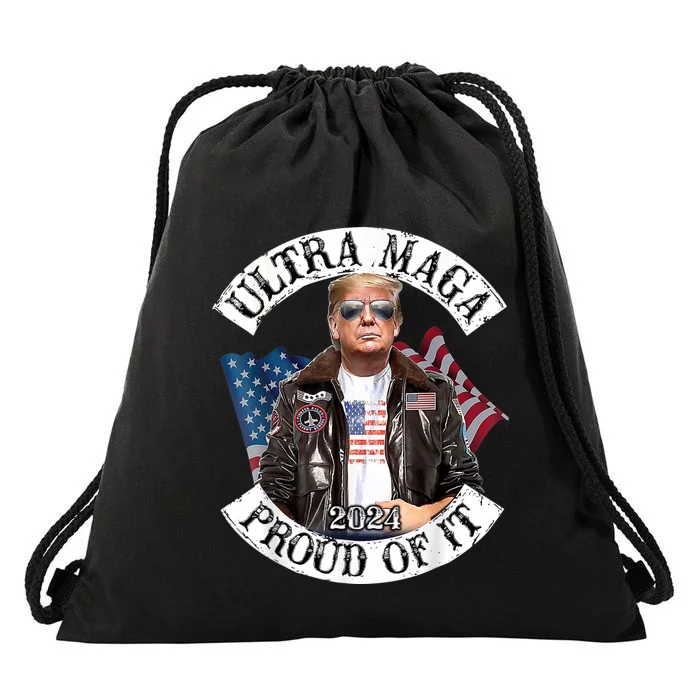 Ultra Maga And Proud Of It Drawstring Bag