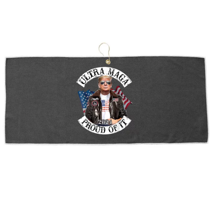 Ultra Maga And Proud Of It Large Microfiber Waffle Golf Towel