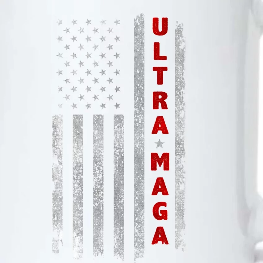 Ultra Maga US Flag American Patriotic Trump Supporter Black Color Changing Mug