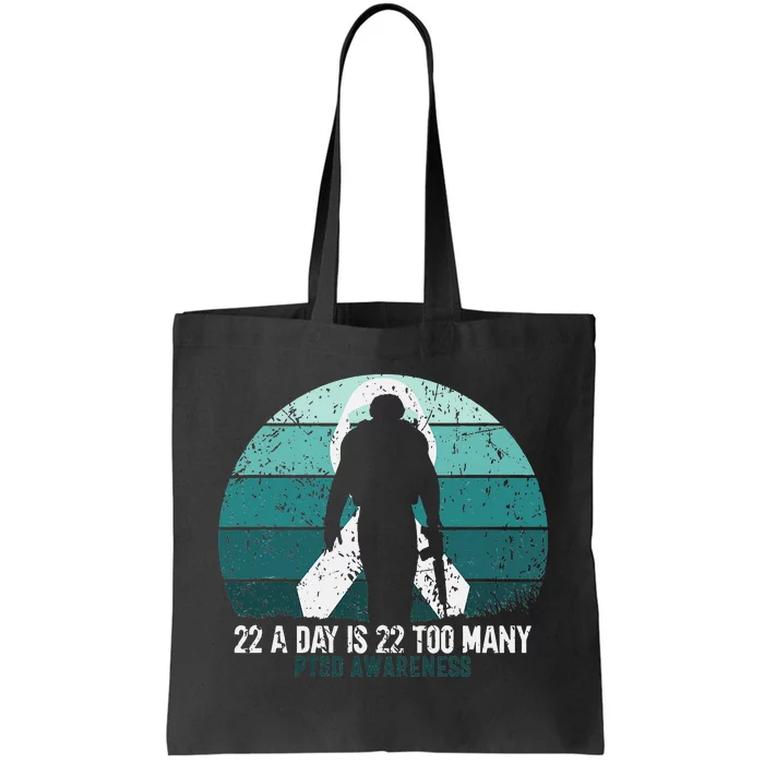 US Military Veterans Suicide Awareness PTSD Awareness Tote Bag