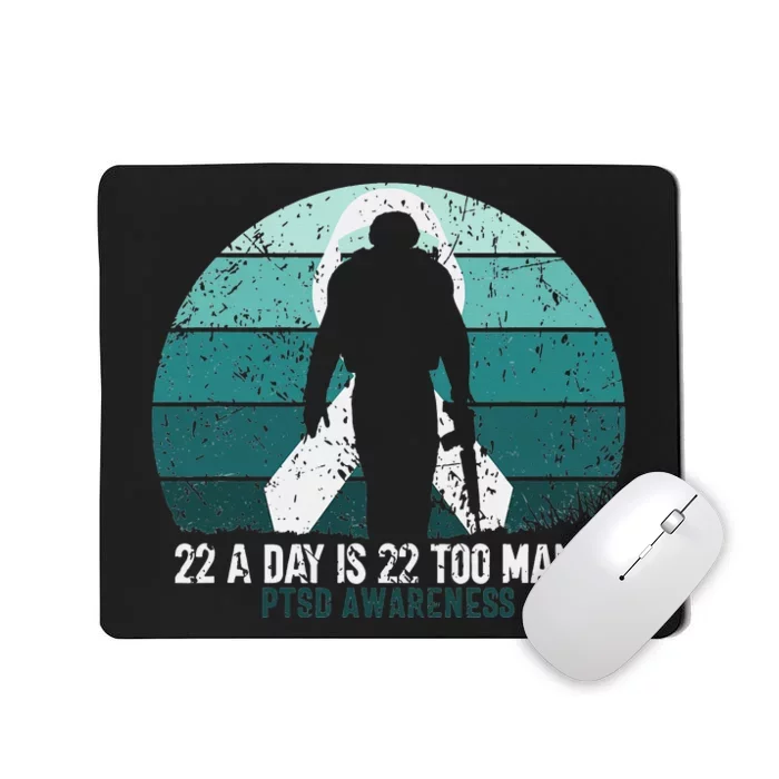 US Military Veterans Suicide Awareness PTSD Awareness Mousepad