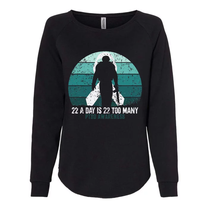 US Military Veterans Suicide Awareness PTSD Awareness Womens California Wash Sweatshirt