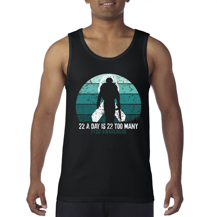 US Military Veterans Suicide Awareness PTSD Awareness Tank Top