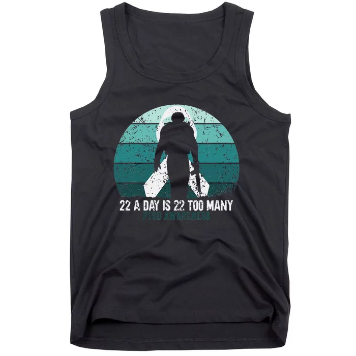 US Military Veterans Suicide Awareness PTSD Awareness Tank Top