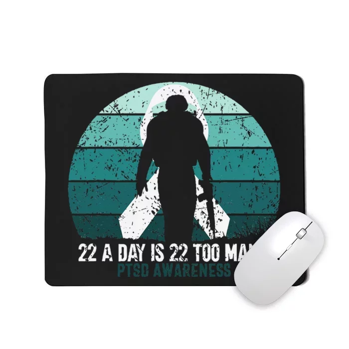 US Military Veterans Suicide Awareness PTSD Awareness Mousepad