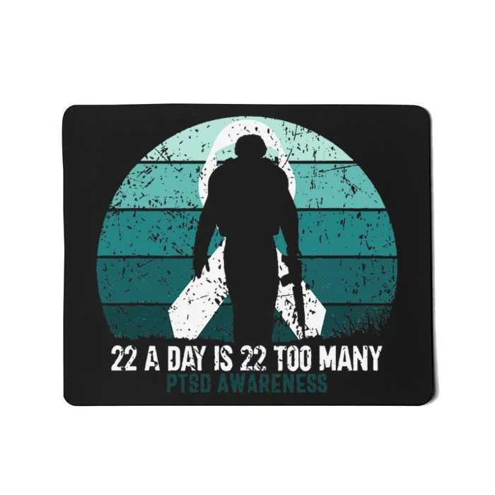 US Military Veterans Suicide Awareness PTSD Awareness Mousepad