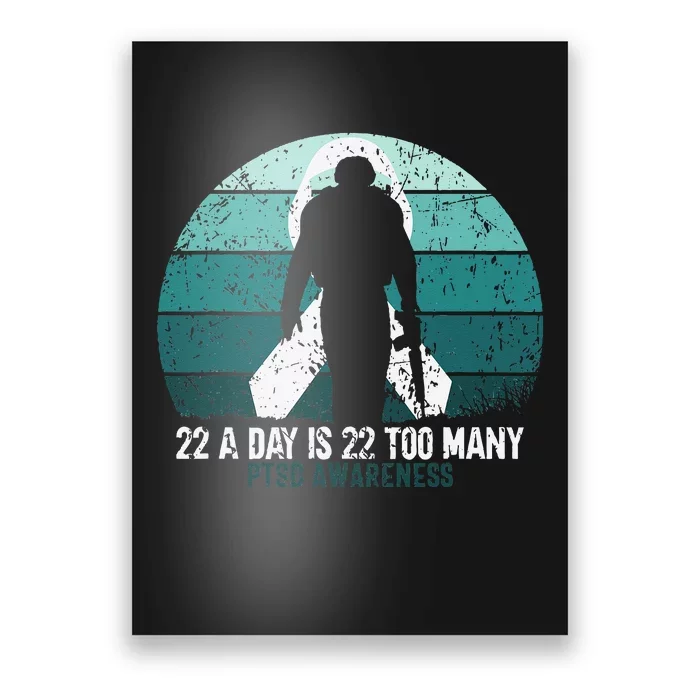 US Military Veterans Suicide Awareness PTSD Awareness Poster