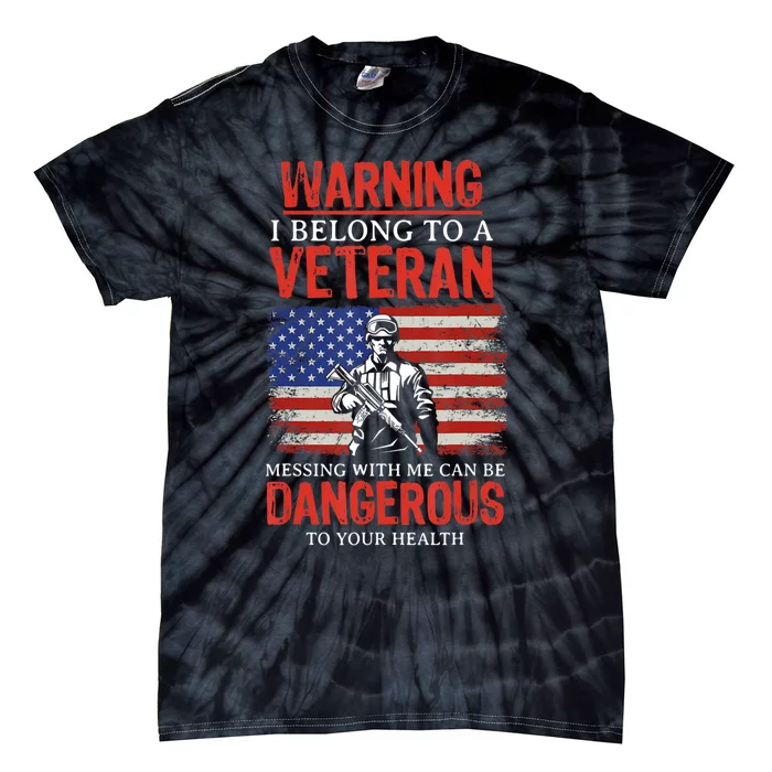 US Military Veteran Wife Blessed To Marry My Hero Gift Tie-Dye T-Shirt