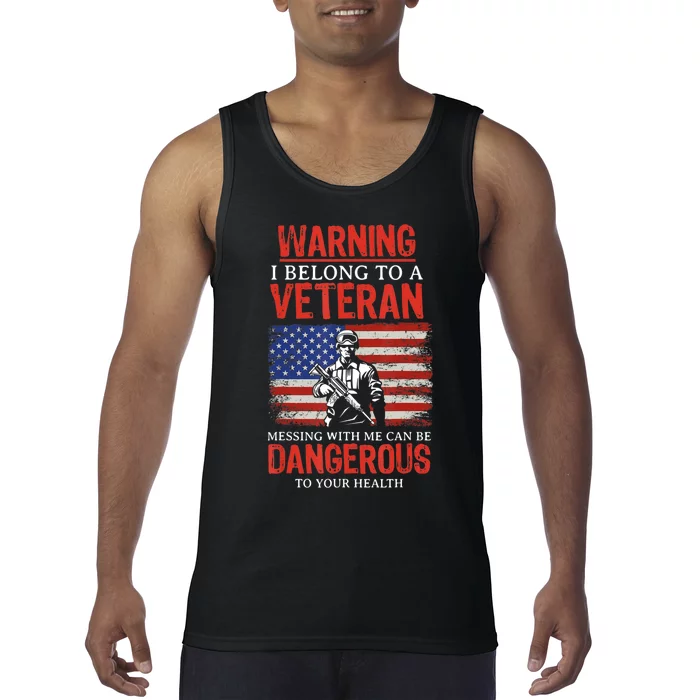 US Military Veteran Wife Blessed To Marry My Hero Gift Tank Top