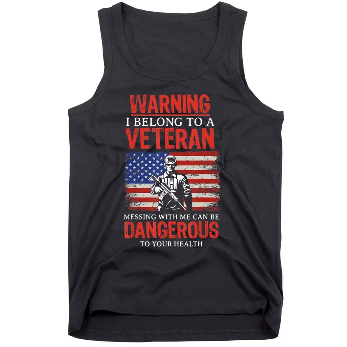 US Military Veteran Wife Blessed To Marry My Hero Gift Tank Top