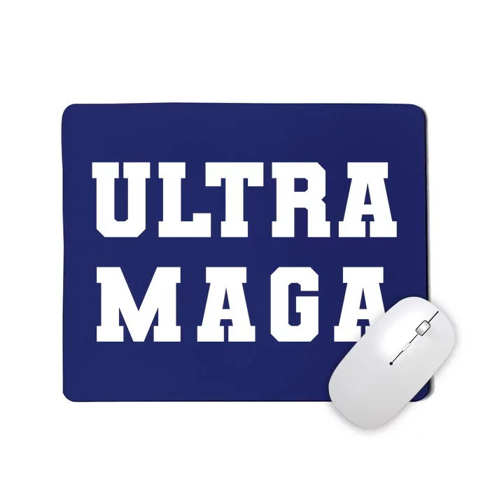 Ultra MAGA Varsity College Font Logo Mousepad