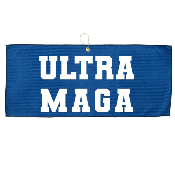 Ultra MAGA Varsity College Font Logo Large Microfiber Waffle Golf Towel