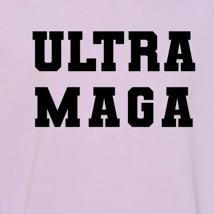 Ultra MAGA Varsity College Font Logo Garment-Dyed Sweatshirt