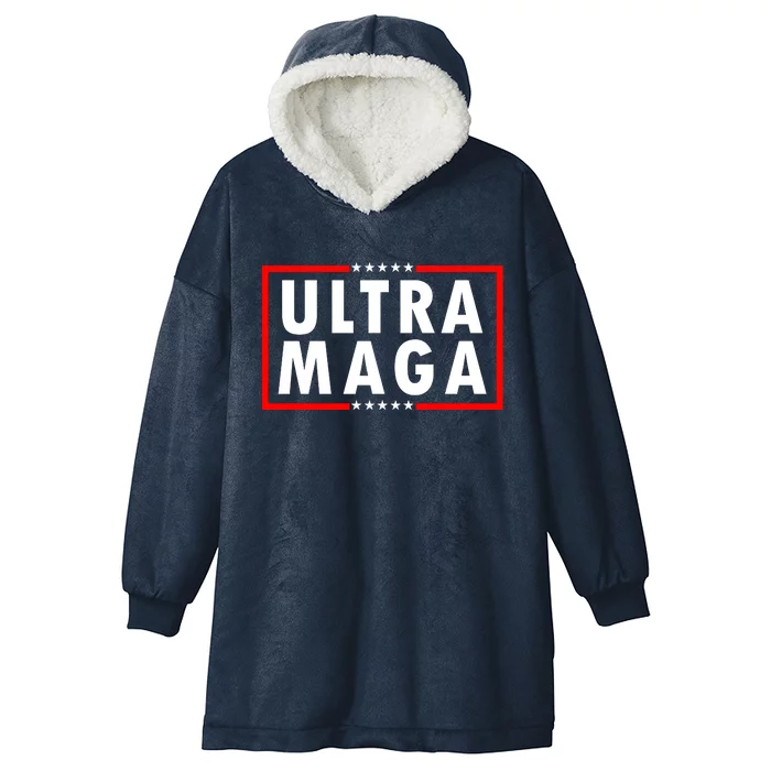 Ultra MAGA Varsity USA United States Of America Hooded Wearable Blanket