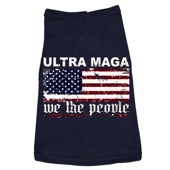 Ultra Maga We The People USA Flag Vintage Doggie Tank