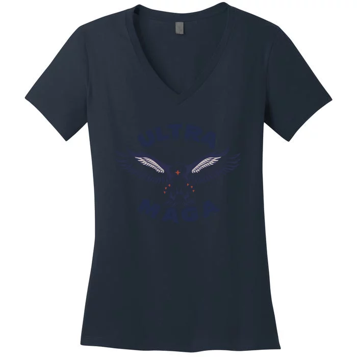 Ultra Maga We The People Women's V-Neck T-Shirt