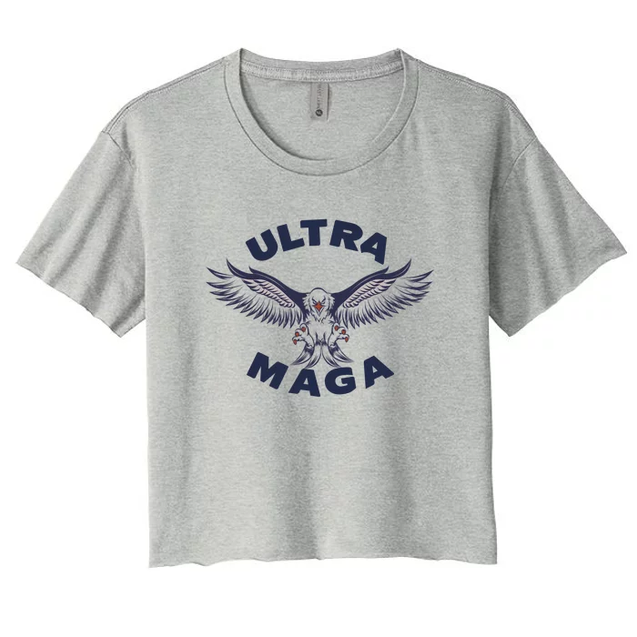 Ultra Maga We The People Women's Crop Top Tee