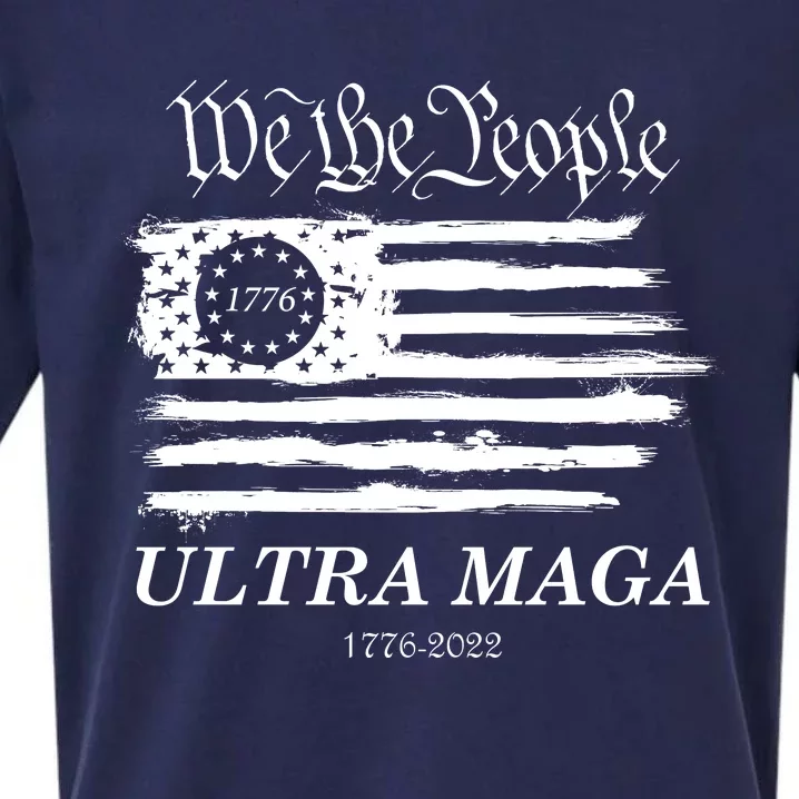 Ultra MAGA We The People Proud Betsy Ross Flag 1776 2022 Sueded Cloud Jersey T-Shirt