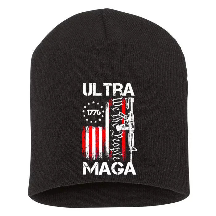 Ultra MAGA We The People 1776 2024 Short Acrylic Beanie