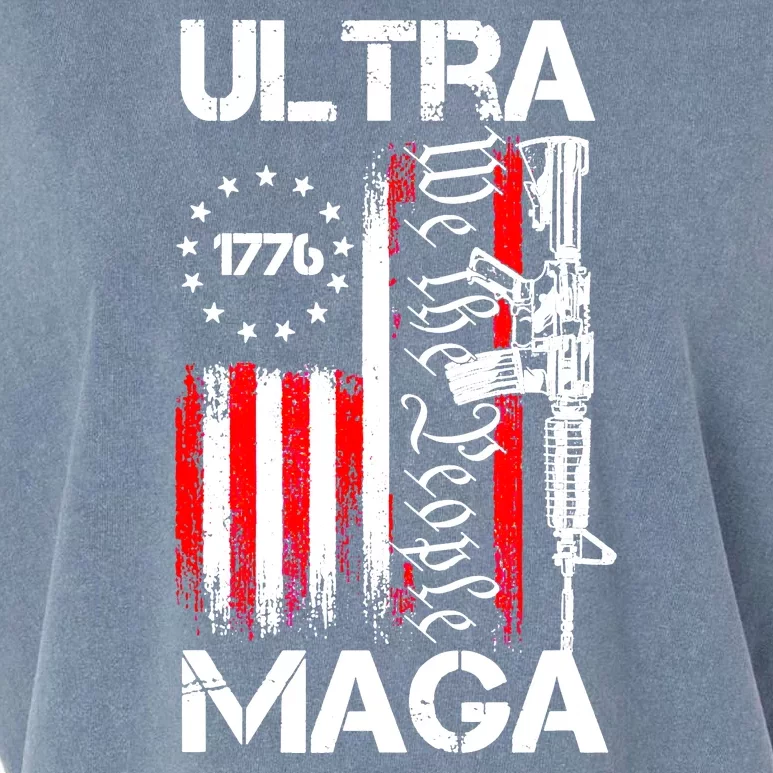 Ultra MAGA We The People 1776 2024 Garment-Dyed Women's Muscle Tee