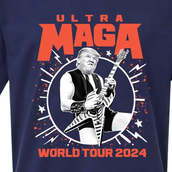 Ultra Mega World Tour 2024 Ultra Maga Funny Trump Sueded Cloud Jersey T-Shirt