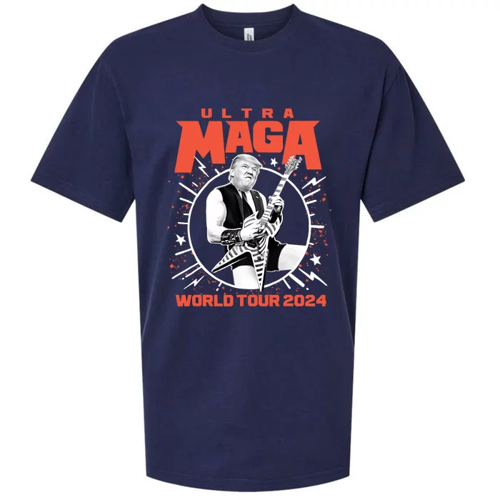 Ultra Mega World Tour 2024 Ultra Maga Funny Trump Sueded Cloud Jersey T-Shirt