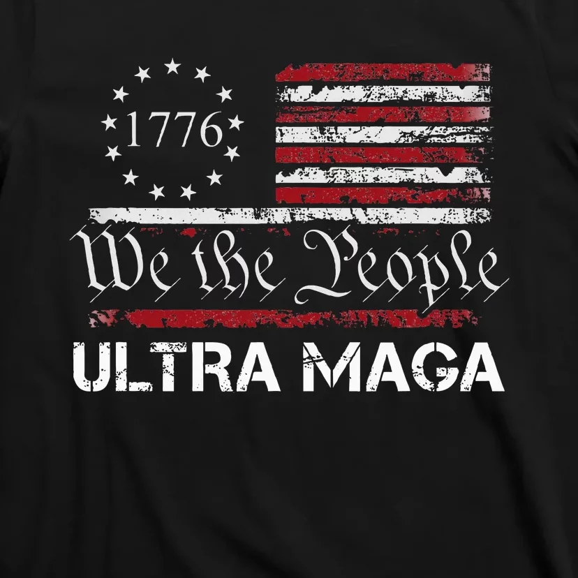 Ultra Maga We The People Proud Republican Usa Flag T-Shirt