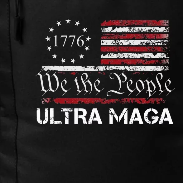 Ultra Maga We The People Proud Republican Usa Flag Daily Commute Backpack