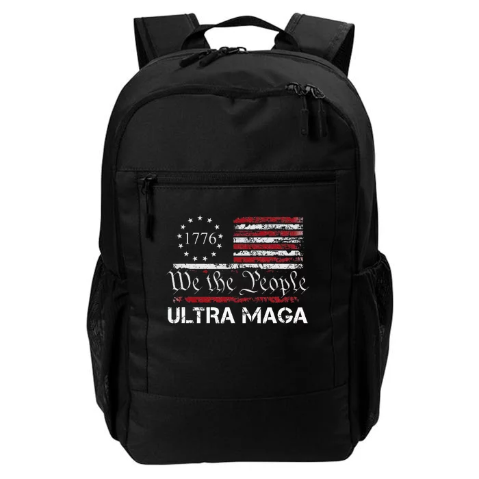 Ultra Maga We The People Proud Republican Usa Flag Daily Commute Backpack