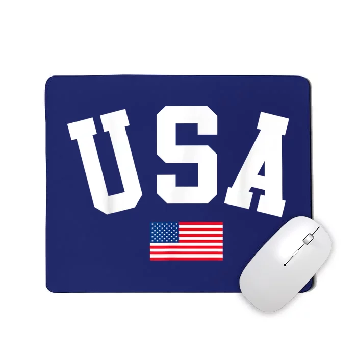 USA Men Women American Flag Patriotic 4th Of July Mousepad