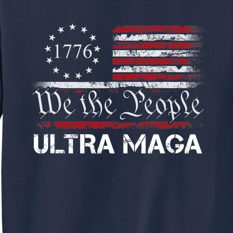 Ultra MAGA We The People Proud Republican USA Flag Sweatshirt