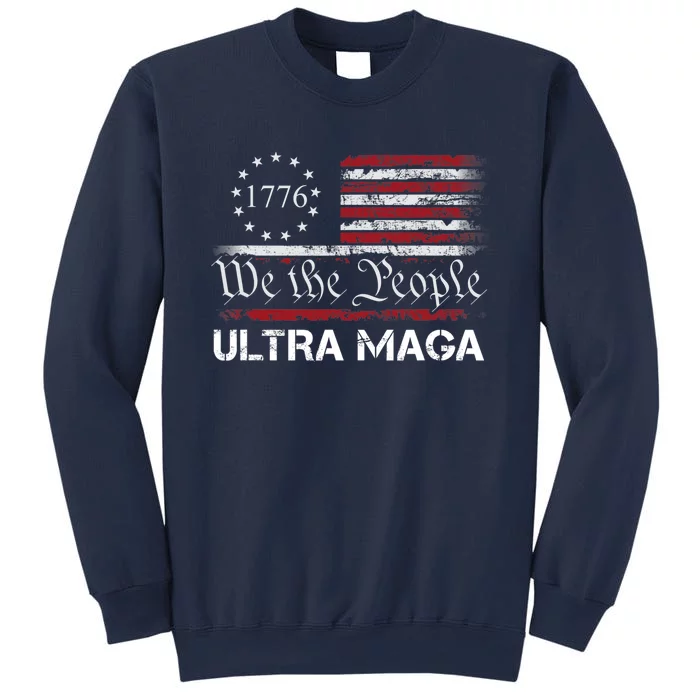 Ultra MAGA We The People Proud Republican USA Flag Sweatshirt