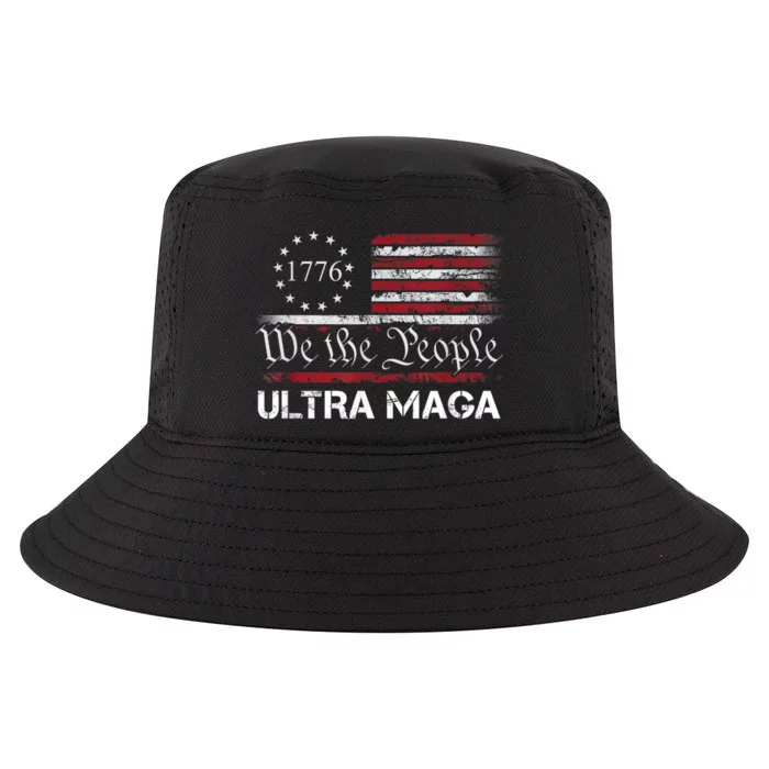 Ultra Maga We The People Proud Republican Usa Flag Cool Comfort Performance Bucket Hat