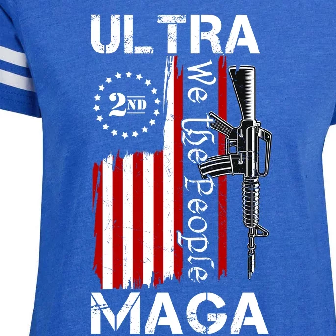 Ultra MAGA We The People 2nd Amendment Enza Ladies Jersey Football T-Shirt