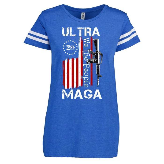 Ultra MAGA We The People 2nd Amendment Enza Ladies Jersey Football T-Shirt