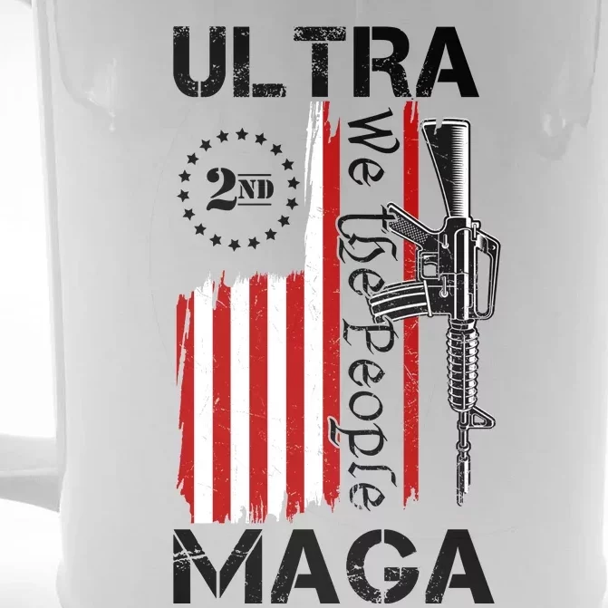 Ultra MAGA We The People 2nd Amendment Front & Back Beer Stein