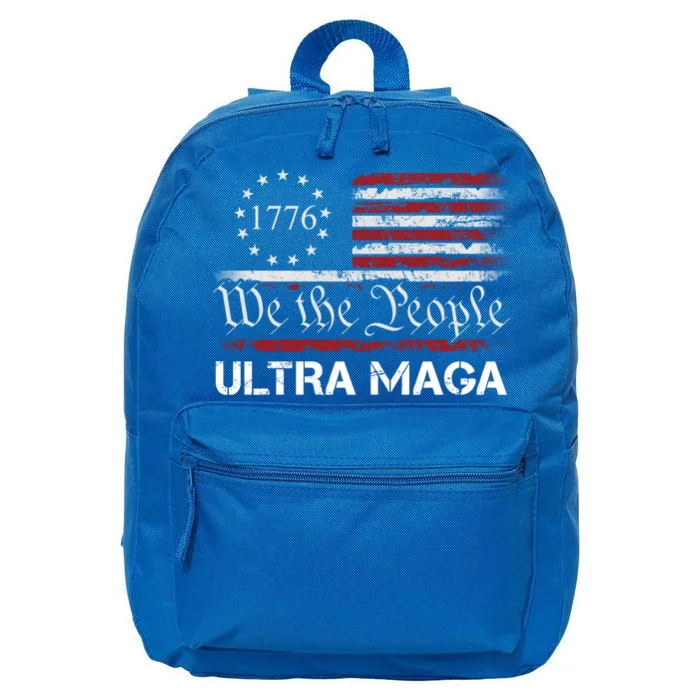 Ultra Maga We The People Proud Republican Usa Flag Gift 16 in Basic Backpack