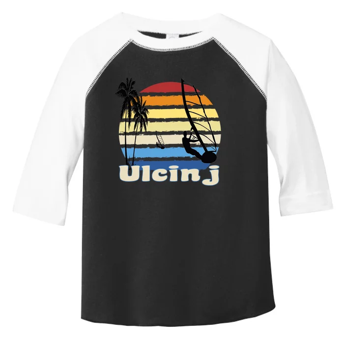 Ulcinj Montenegro Windsurfing Windsurf Beach Toddler Fine Jersey T-Shirt