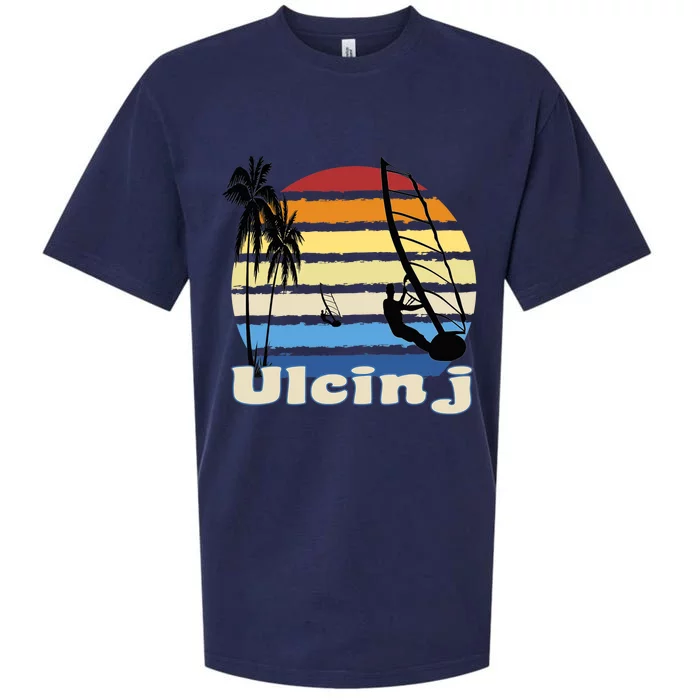 Ulcinj Montenegro Windsurfing Windsurf Beach Sueded Cloud Jersey T-Shirt