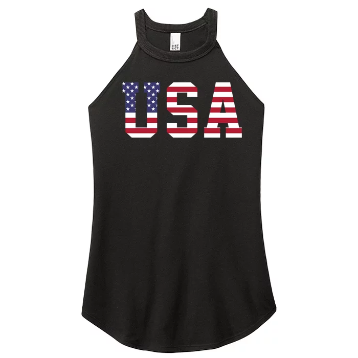 Usa National American Flag 4th Of July Women’s Perfect Tri Rocker Tank