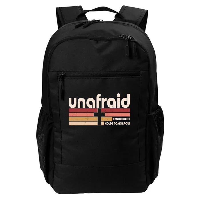 Unafraid I Know Who Holds Tomorrow Christian Faith Daily Commute Backpack