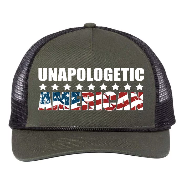 Unapologetic American Retro Rope Trucker Hat Cap