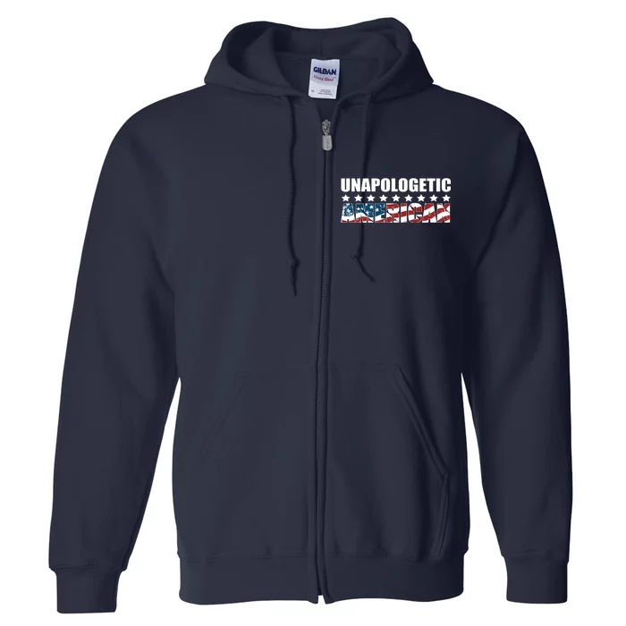 Unapologetic American Full Zip Hoodie