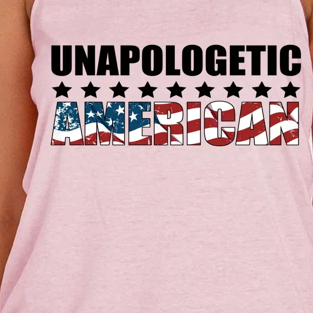 Unapologetic American Women's Knotted Racerback Tank